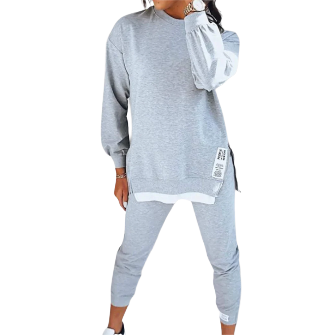 Dames Loungewear Comfortabele Set Oversized Sweatshirt en Joggers 0