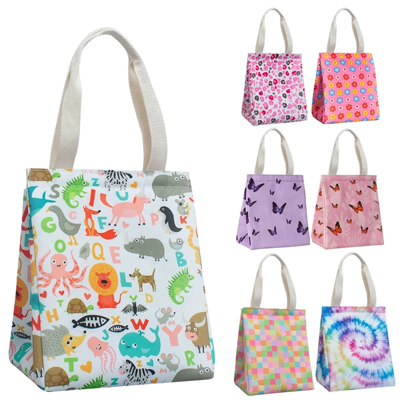 Dames Lunchtas Geïsoleerd Met Vlinderprint 1