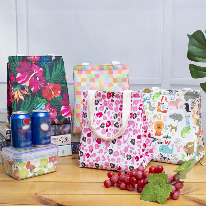 Dames Lunchtas Geïsoleerd Met Vlinderprint 2