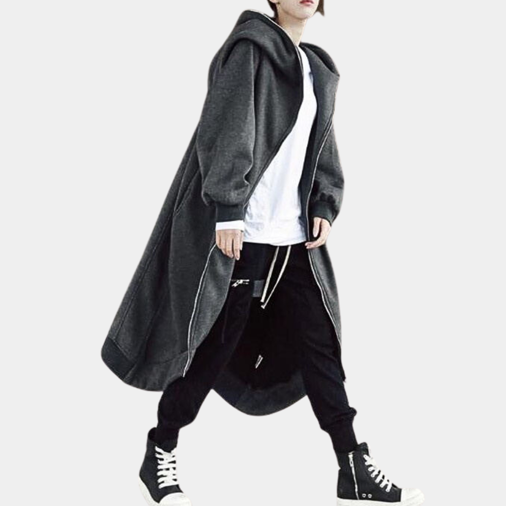 Dames Maxi Hoodie Jacket Casual 5