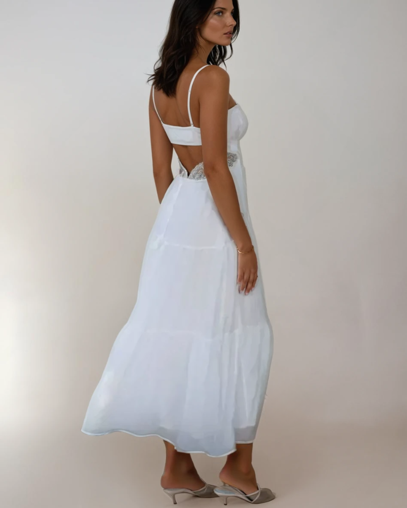 Dames Maxi Jurk Boho Chic Met Cutouts Lichtgewicht Ademend Materiaal 5