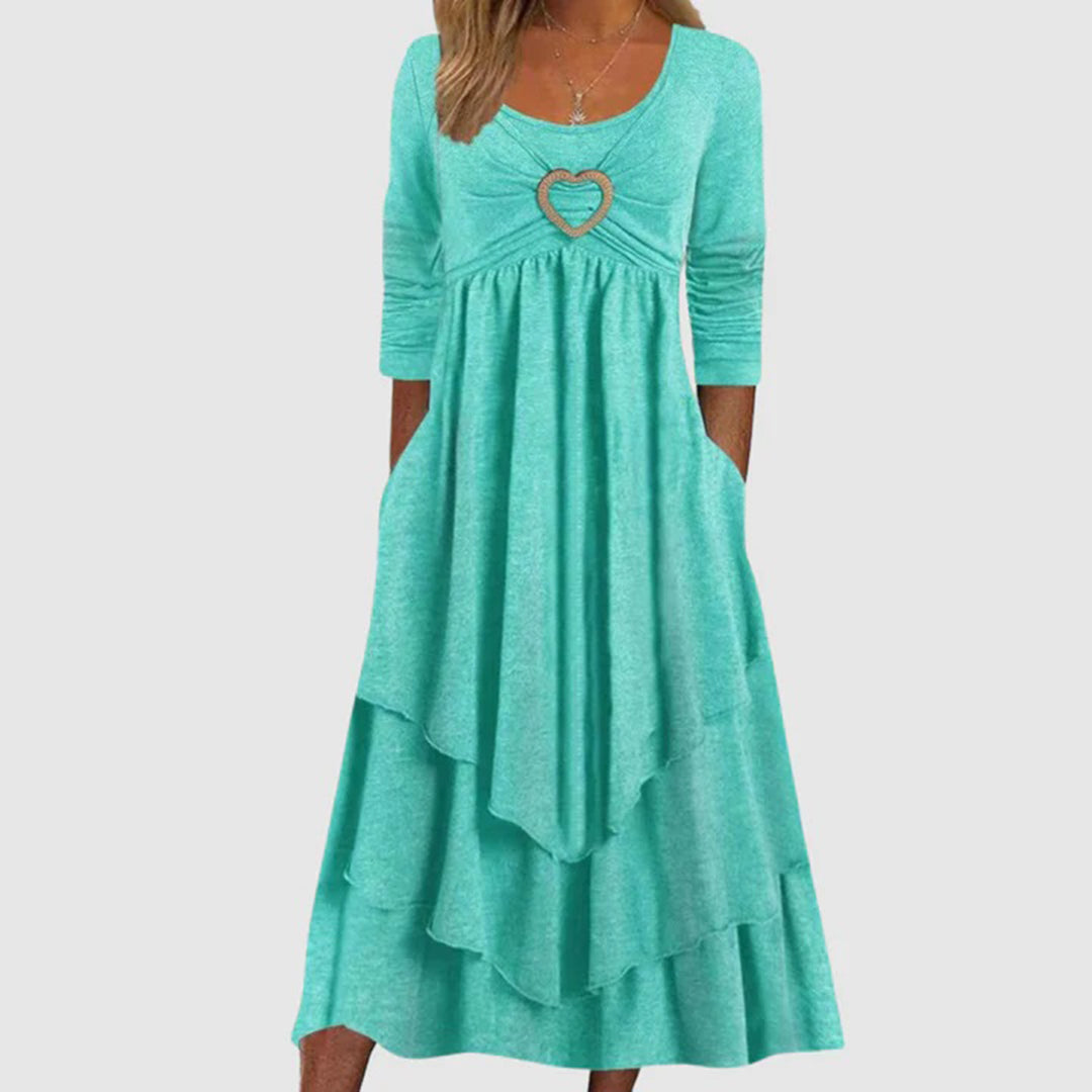 Dames Maxi Jurk Met Elegante Stijl 6