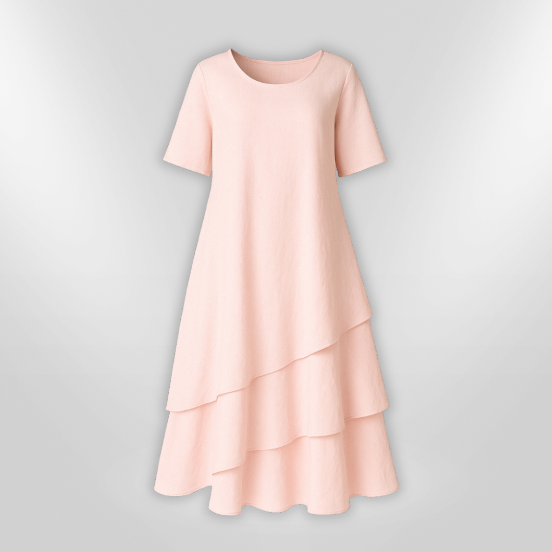 Dames Maxi Jurk Vloeiende Stijl 100% Katoen voor Zomer 3