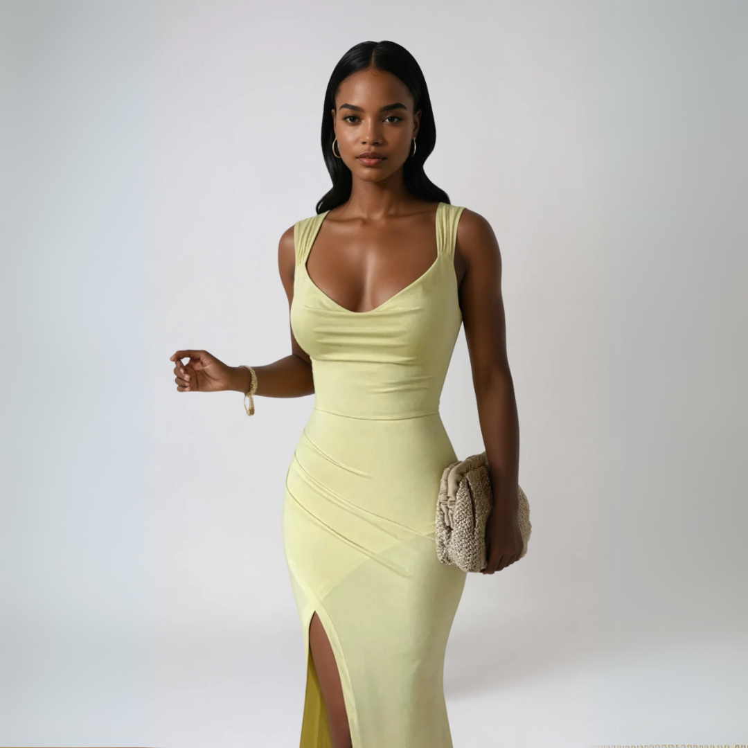 Dames Midi Jurk Elegante Stijl Polyester met Strikdetail 7