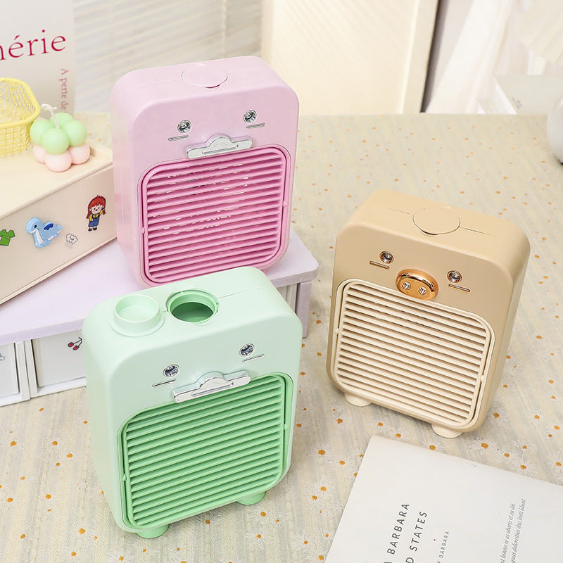 Dames Mini Bureauventilator USB Aansluiting Flexibel Ontwerp 3