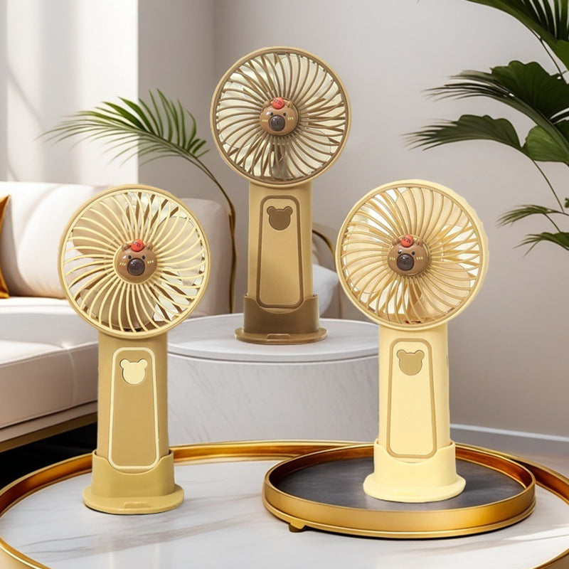 Dames Mini Handventilator met Schattig Beer Design 1