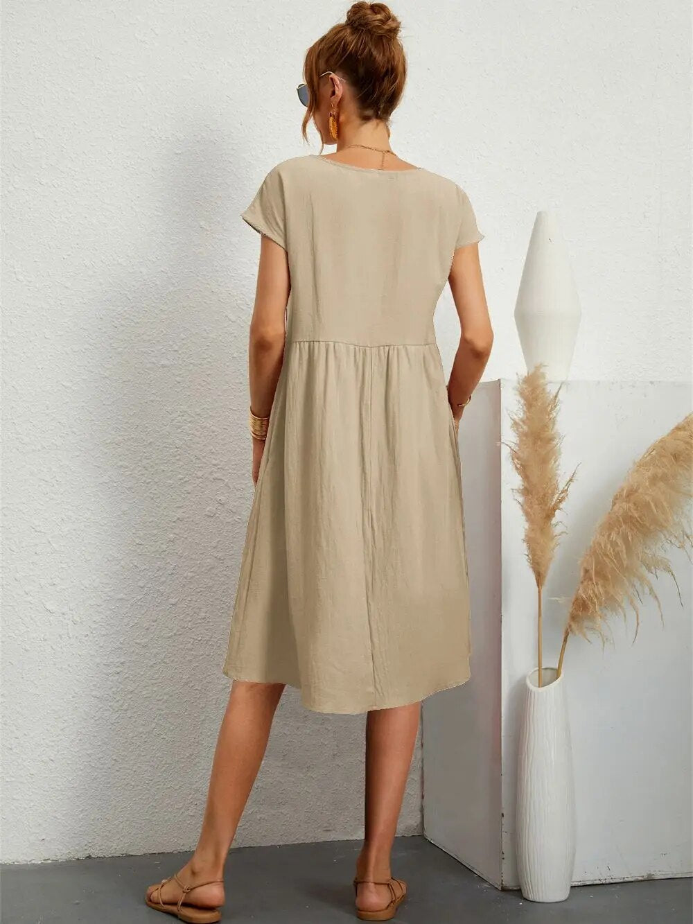 Dames Moderne Jurk Tijdloos Design 5