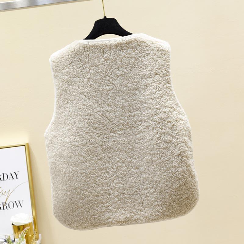 Dames Mouwloos Fleece Vest van Lamswol voor de Winter - Comfortabel en Stijlvol 4