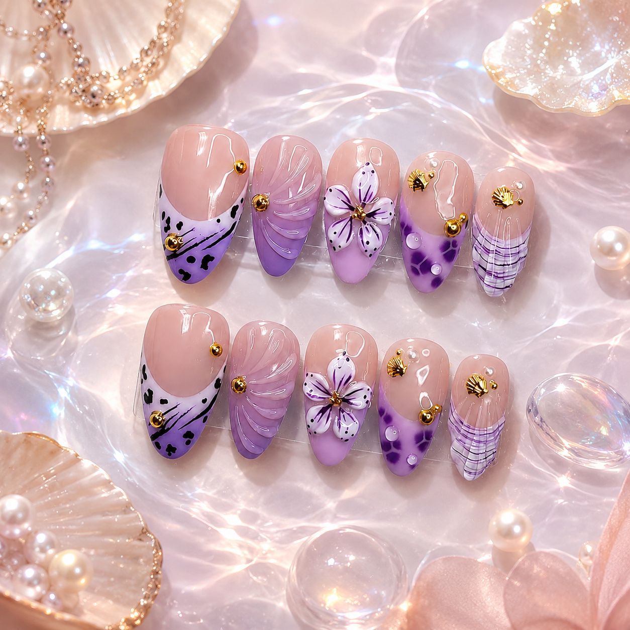 Dames Nagelkunstset Met Diverse Ontwerpen 1