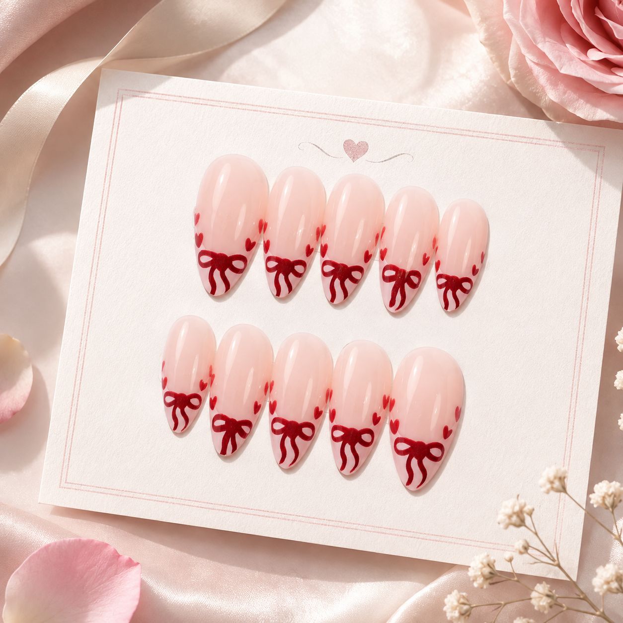 Dames Nageltips Met Rode Accenten Voor Diverse Gelegenheden 1