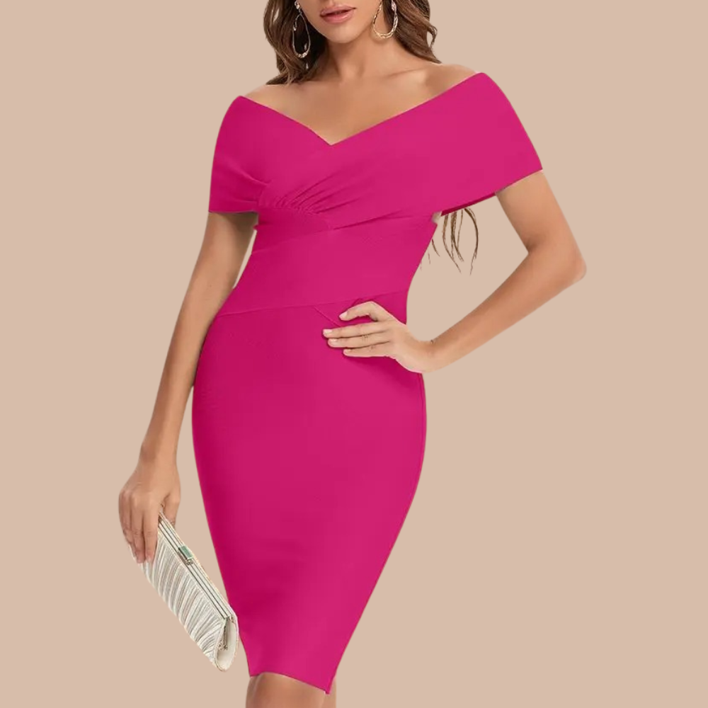 Dames Off-Shoulder Jurk Stijlvol voor Feestelijke en Zomer Gelegenheden 4