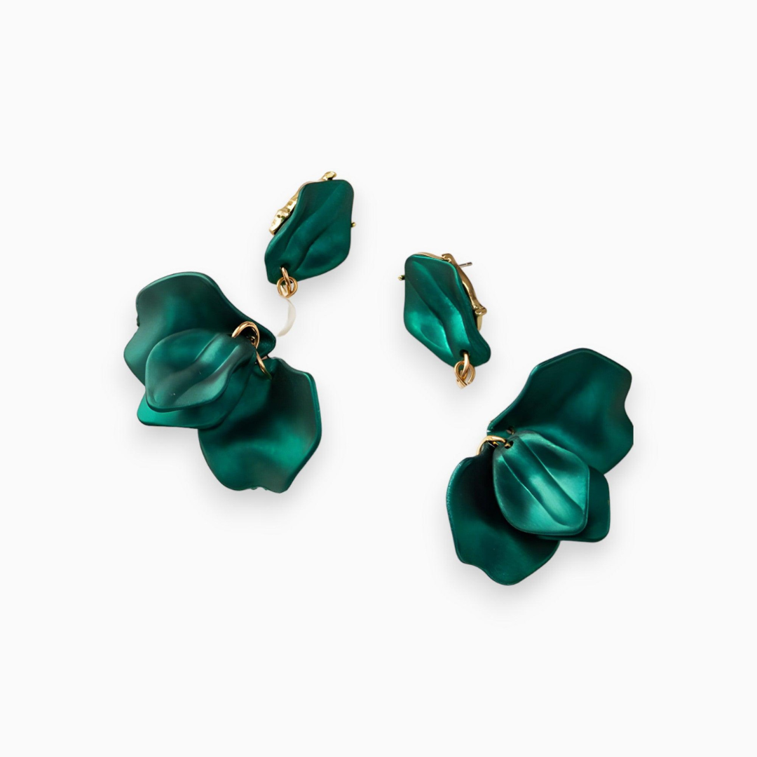 Dames Oorbellen met Parels en Verguld Design 1