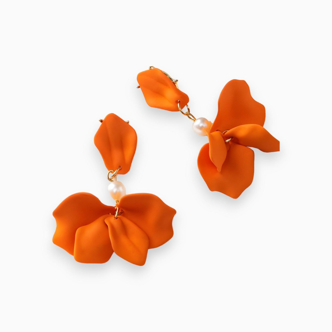 Dames Oorbellen met Parels en Verguld Design 2