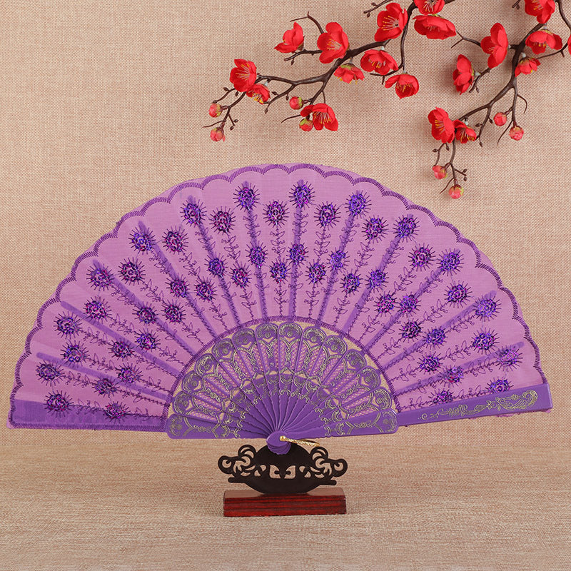 Dames Opvouwbare Ventilator Artistiek Decoratief 11