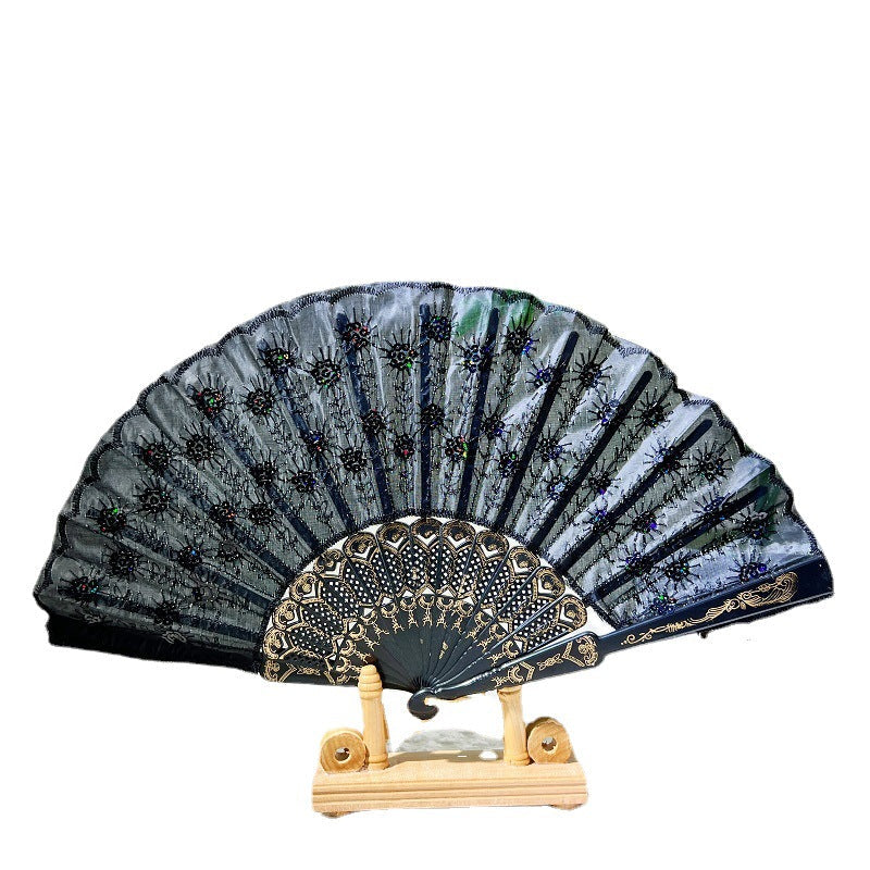 Dames Opvouwbare Ventilator Artistiek Decoratief 5