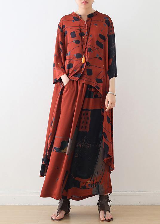 Dames Overhemd met Opstaande Kraag en Lange Mouwen 1