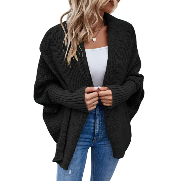 Dames Oversized Cardigan Gebreid Met Open Front 0