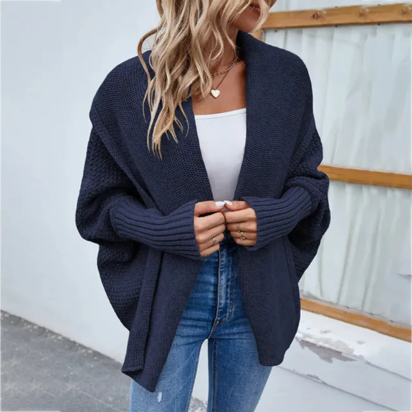 Dames Oversized Cardigan Gebreid Met Open Front 3