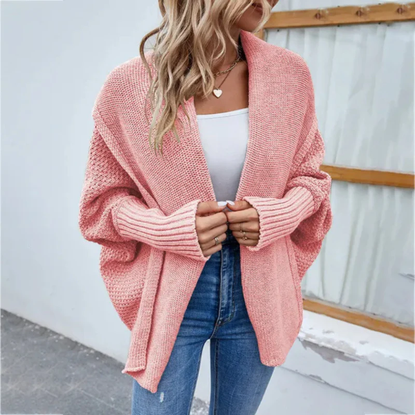 Dames Oversized Cardigan Gebreid Met Open Front 4