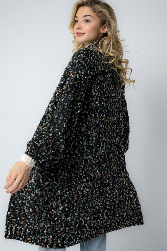 Dames Oversized Cardigan Gebreid Met Zakken 2