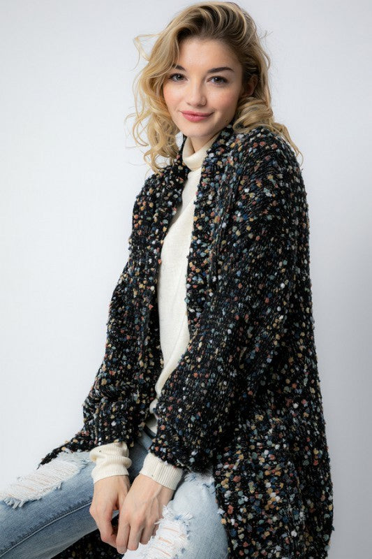 Dames Oversized Cardigan Gebreid Met Zakken 3