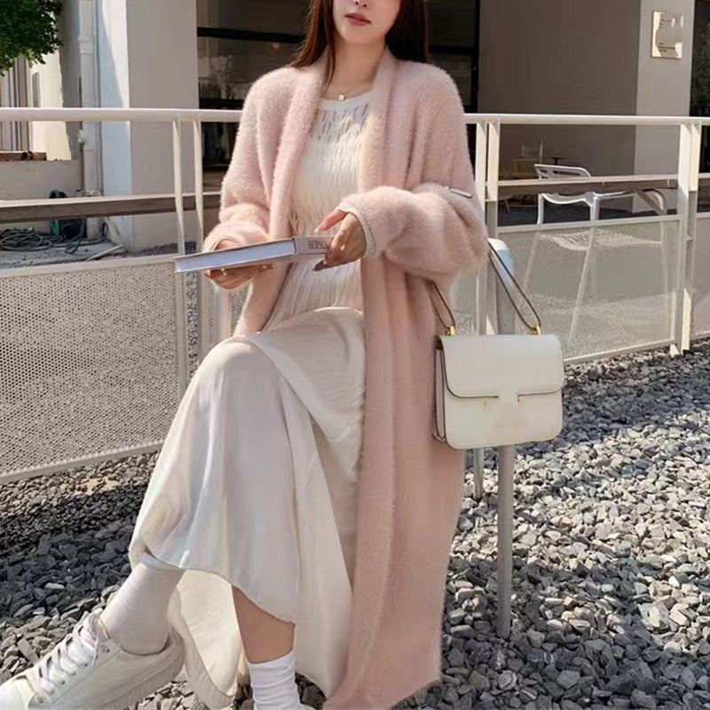 Dames Oversized Gebreide Cardigan met Open Voorkant 1