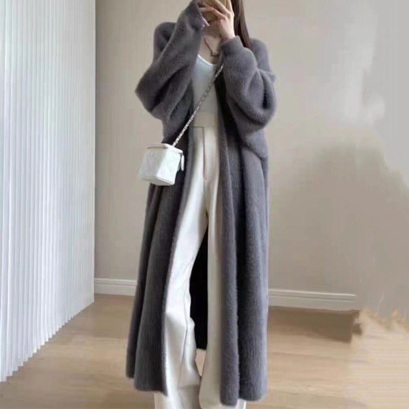 Dames Oversized Gebreide Cardigan met Open Voorkant 4