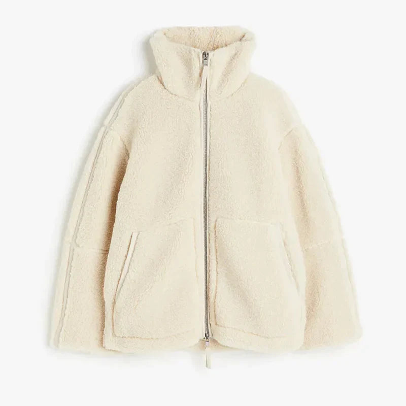 Dames Oversized Jacke met Patchwork Design 6