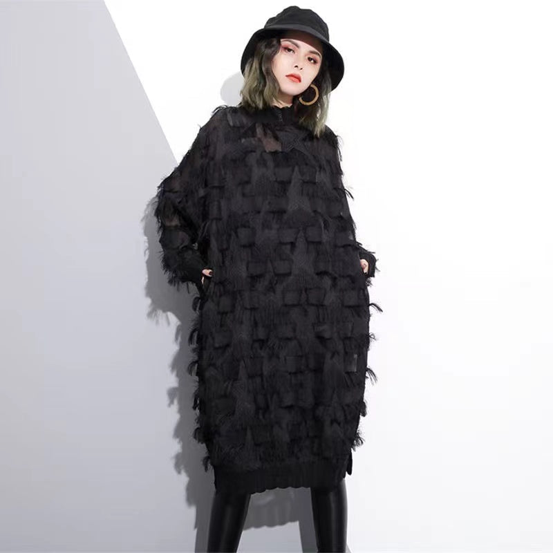 Dames Oversized Jurk met Kanten Details voor Zomeruitstapjes 2