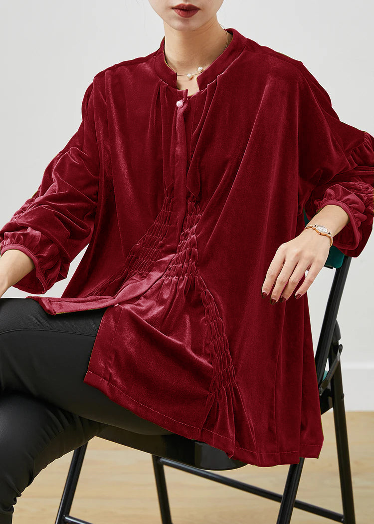 Dames Oversized Shirt Gerimpeld 6