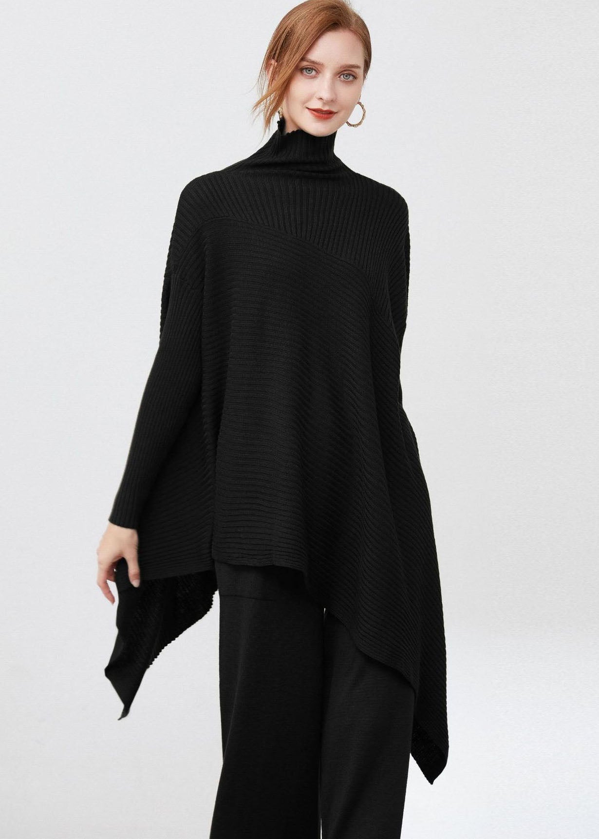 Dames Oversized Trui Asymmetrisch Ontwerp 1