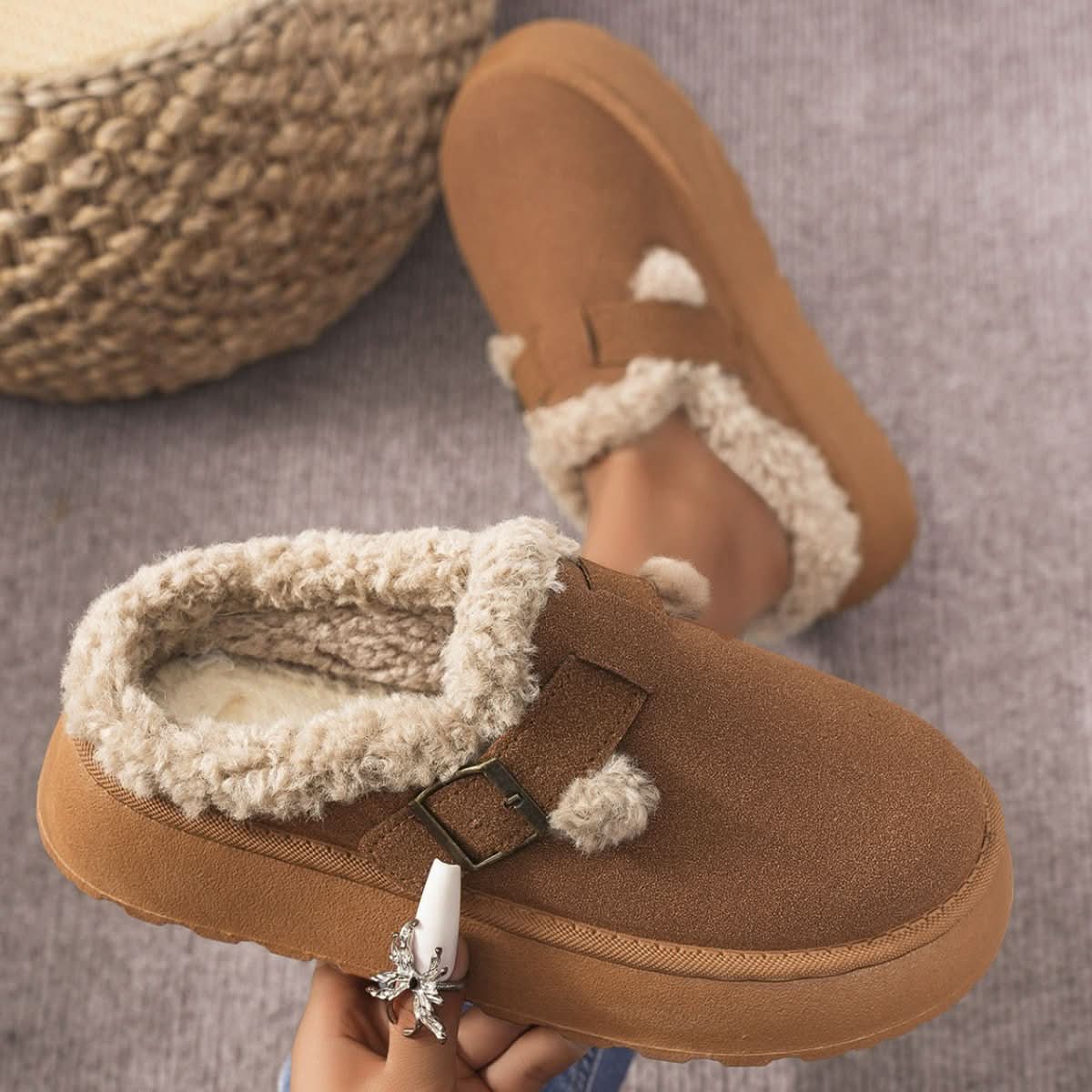 Dames Pantoffels Pluche Comfortabel 3