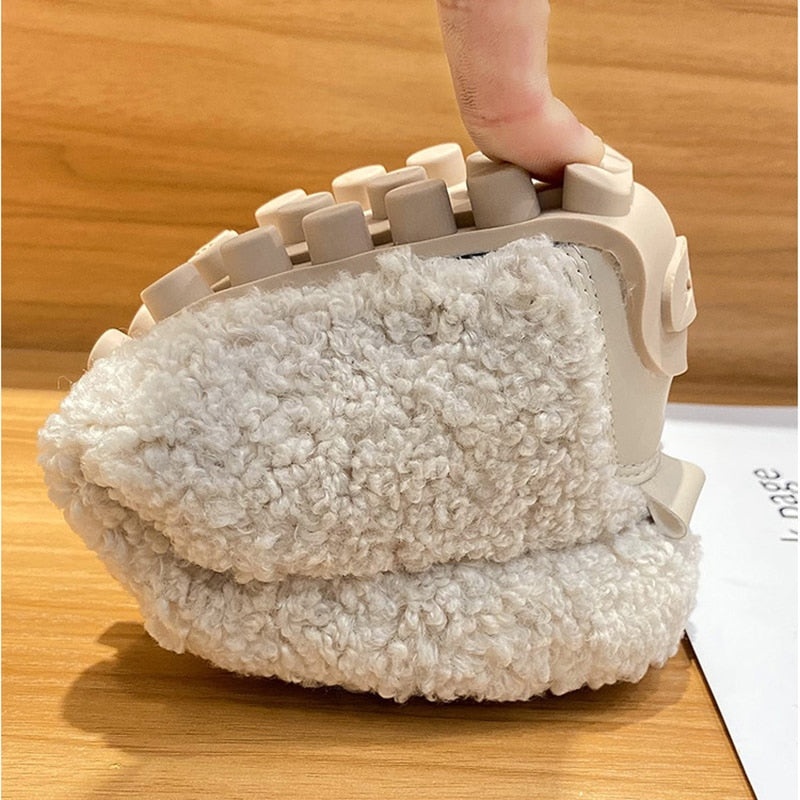 Dames Pantoffels Pluche Ontwerp voor Thuisgebruik met Antislip Zolen 6
