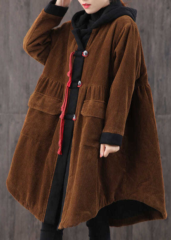 Dames Parka Met Capuchon en Knoopzakken voor Winterse Dagen 1