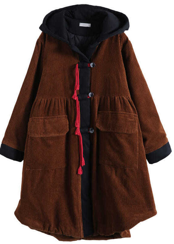 Dames Parka Met Capuchon en Knoopzakken voor Winterse Dagen 3