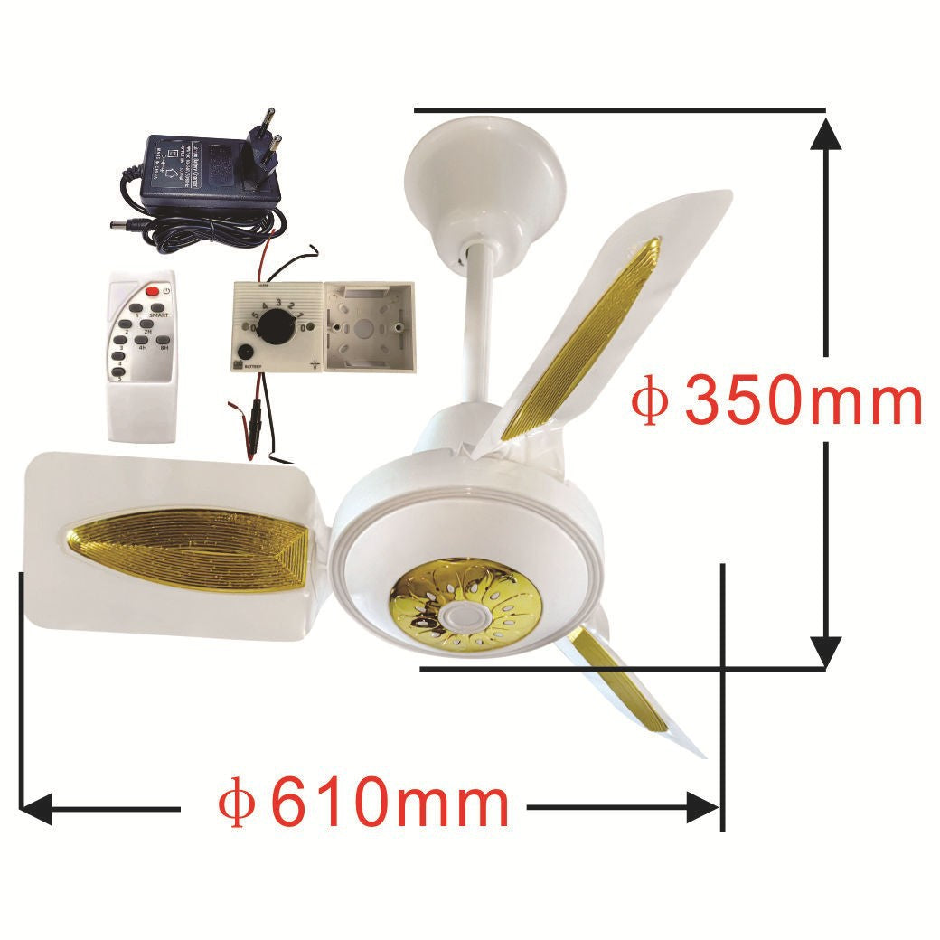 Dames Plafondventilator Met LED Verlichting Modern Design 2
