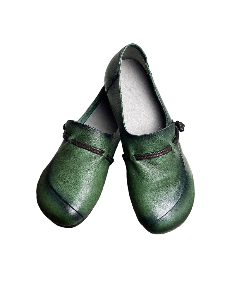 Dames Platte Schoenen Retro Stijl met Gesplitste Kruisband 0