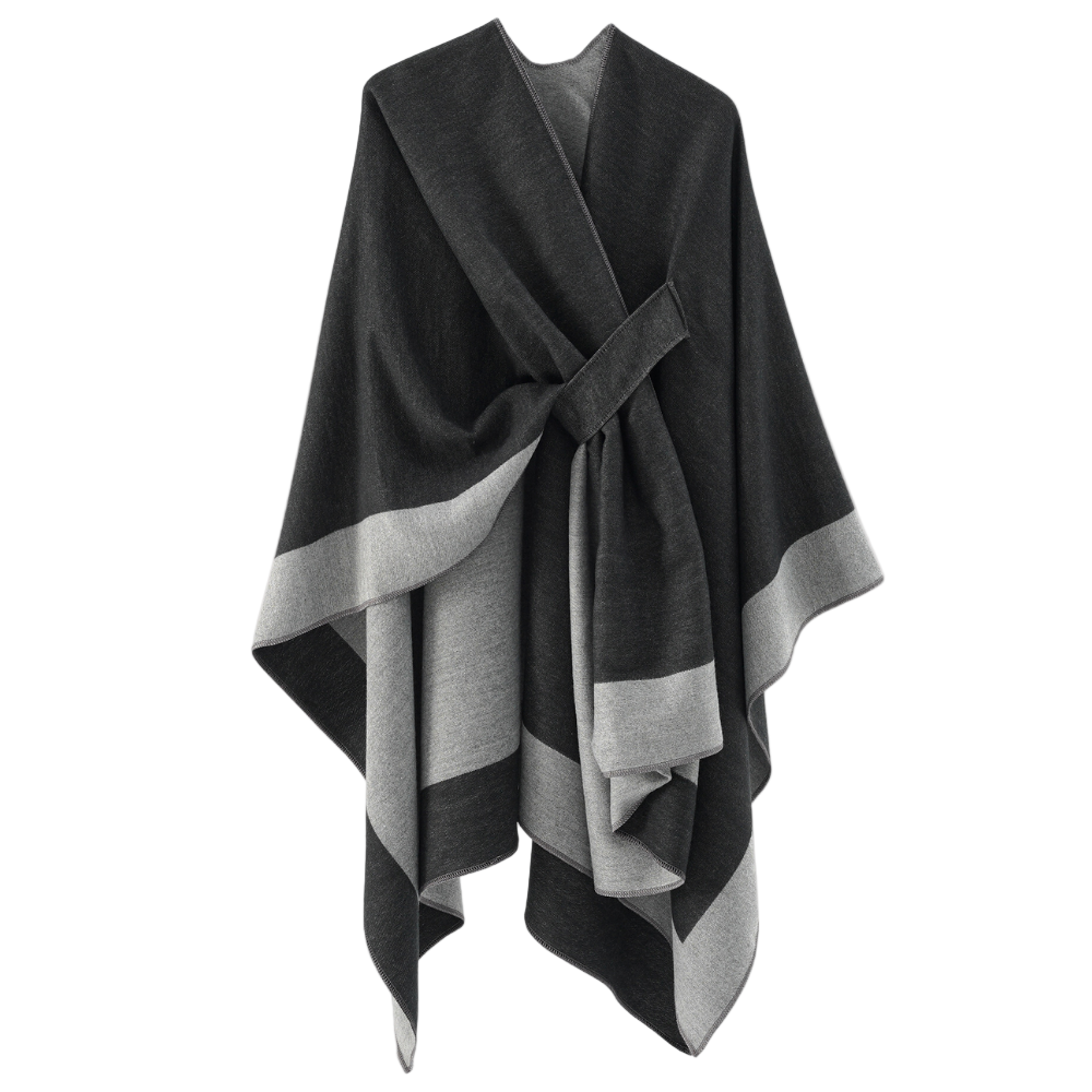 Dames Poncho Imitatie Kashmir Casual en Trendy 0