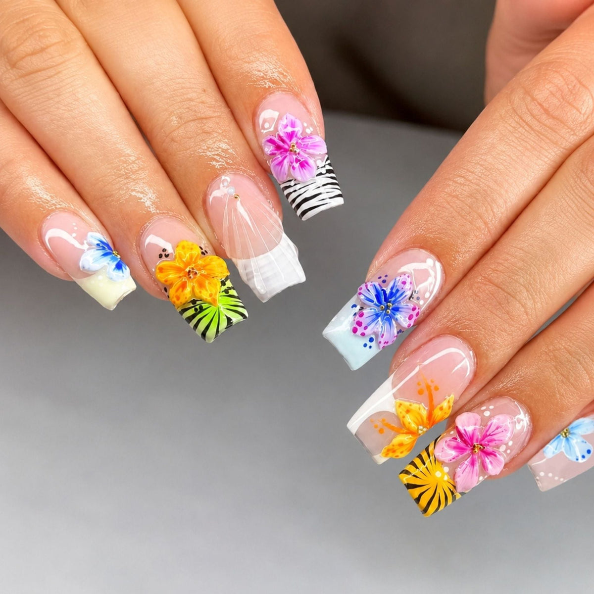 Dames Press-On Nagels Artistiek Design 2