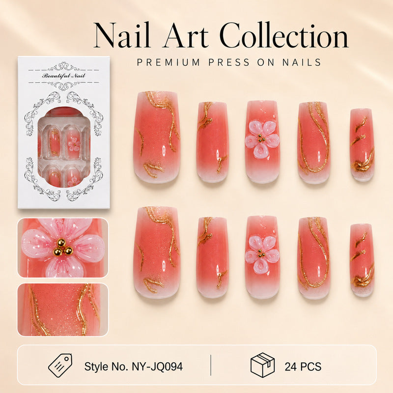 Dames Press-On Nagels Trendy Nail Art Set 1