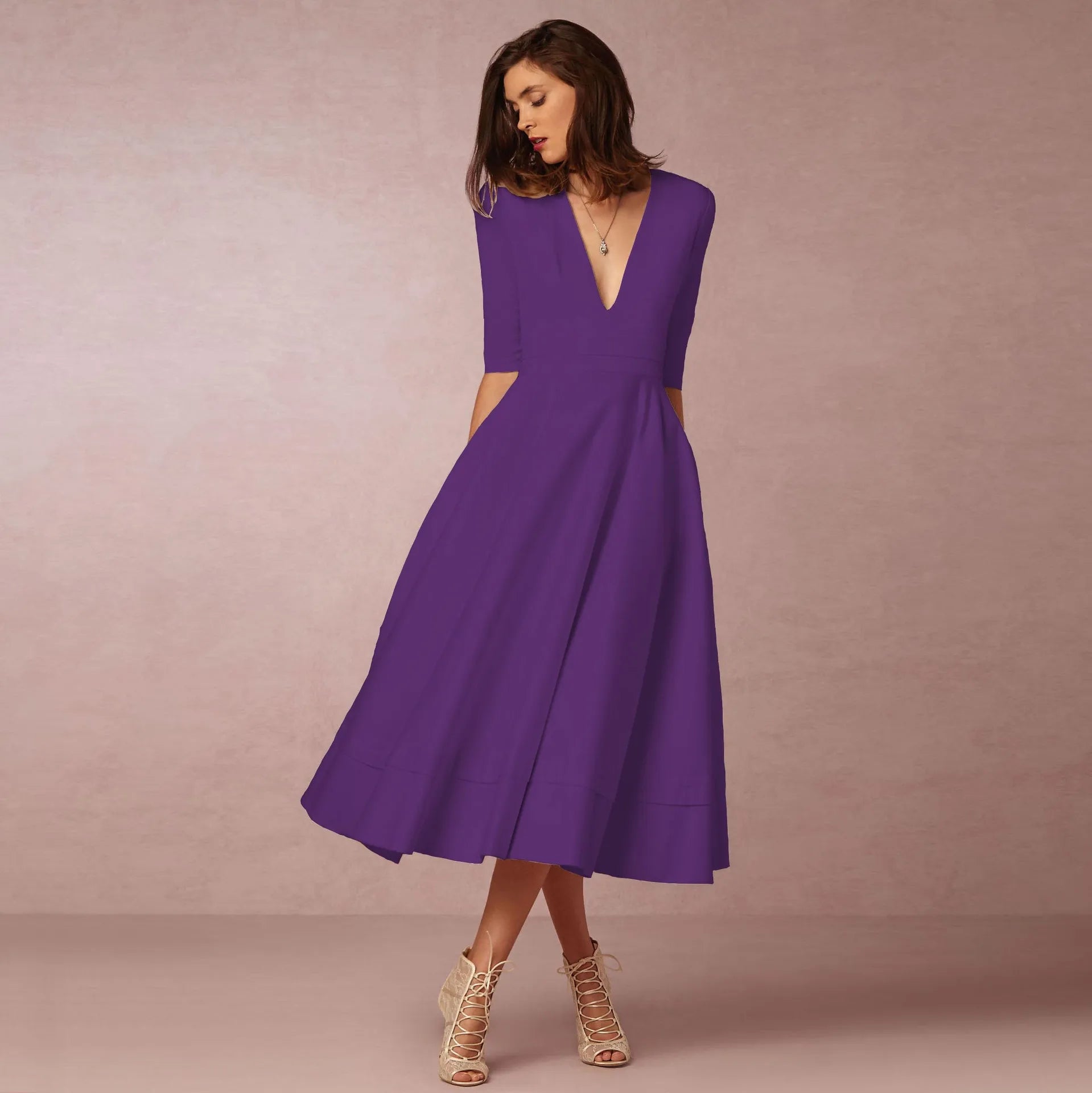 Dames Prinsessenjurk Modern Mouwloos 8