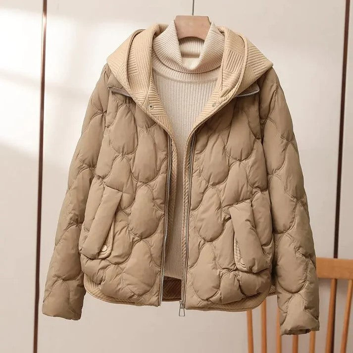 Dames Puffer Jacket Met Gequiltte Textuur En Oversized Pasvorm 0