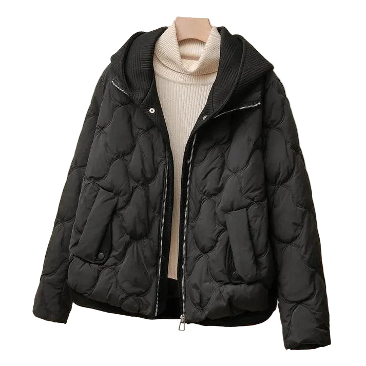 Dames Puffer Jacket Met Gequiltte Textuur En Oversized Pasvorm 1