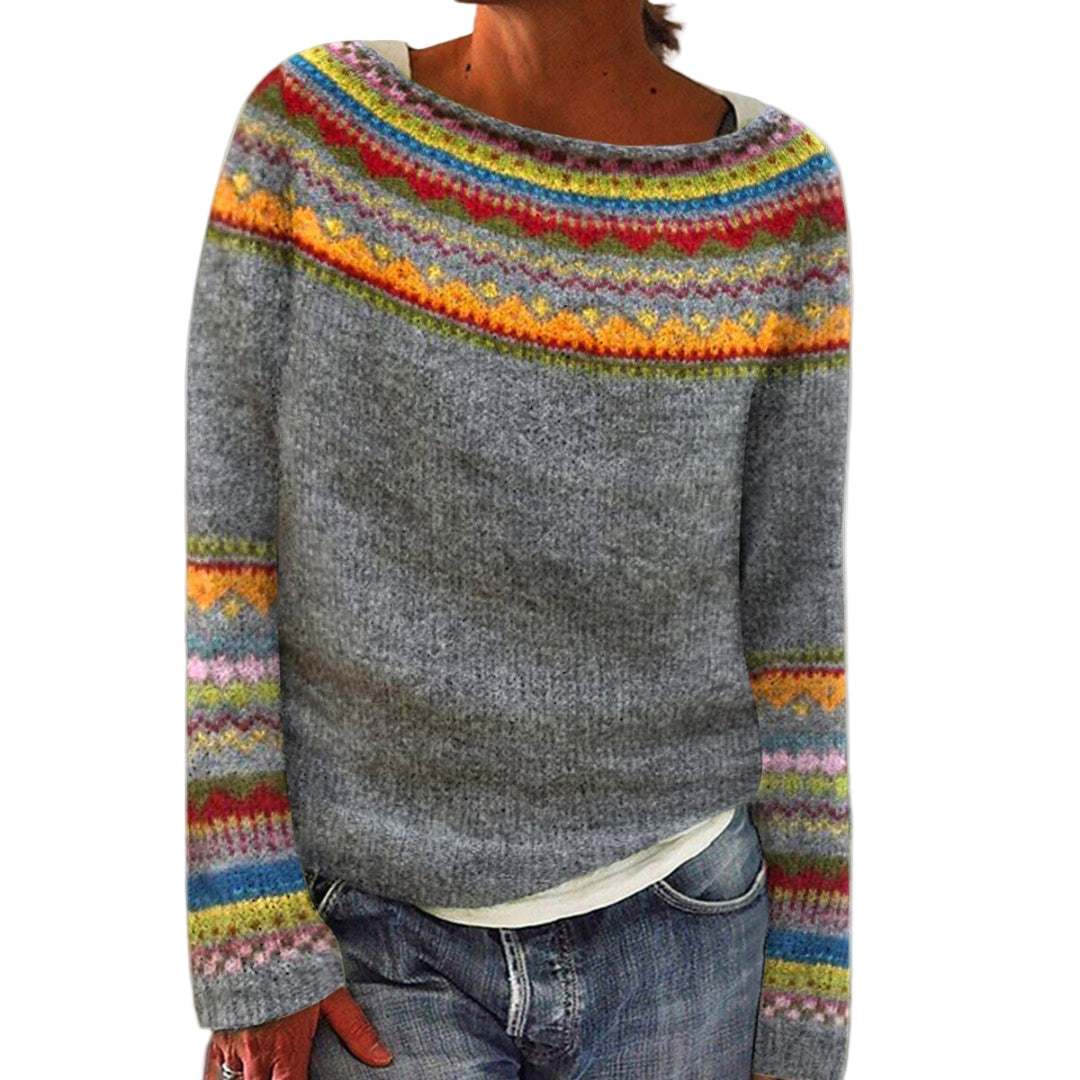 Dames Pullover Met Ronde Halslijn Lange Mouwen 0
