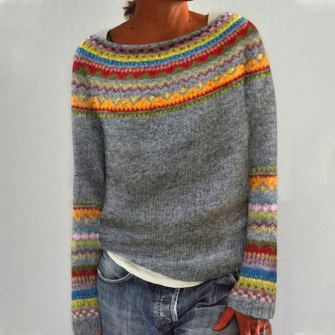 Dames Pullover Met Ronde Halslijn Lange Mouwen 1