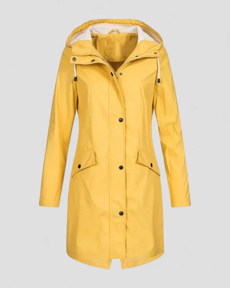 Dames Regenjack met Capuchon en Lange Snit 3