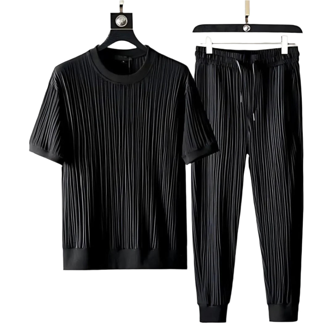 Dames Ribbed Set Comfortabele Casual Stijl 0