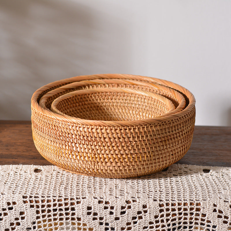 Dames Ronde Decoratieve Mand Handgeweven Design 2