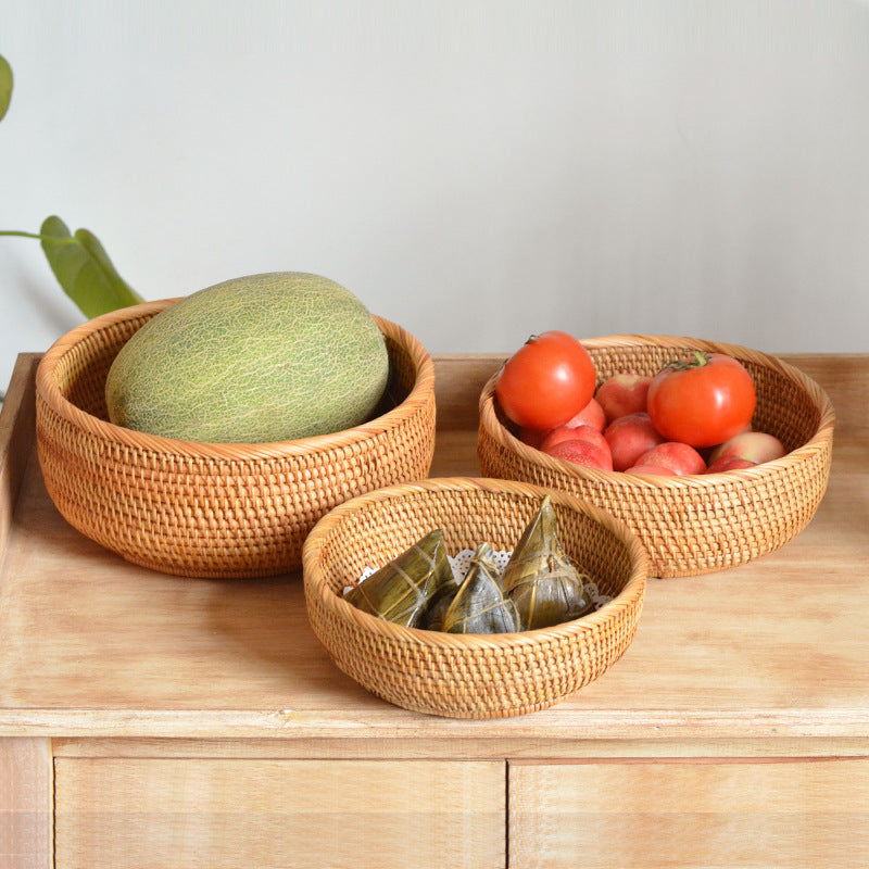 Dames Ronde Decoratieve Mand Handgeweven Design 3