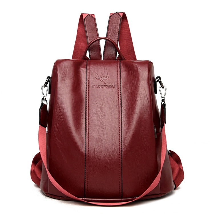 Dames Rugzak Antidiefstal Vintage Stijl 2